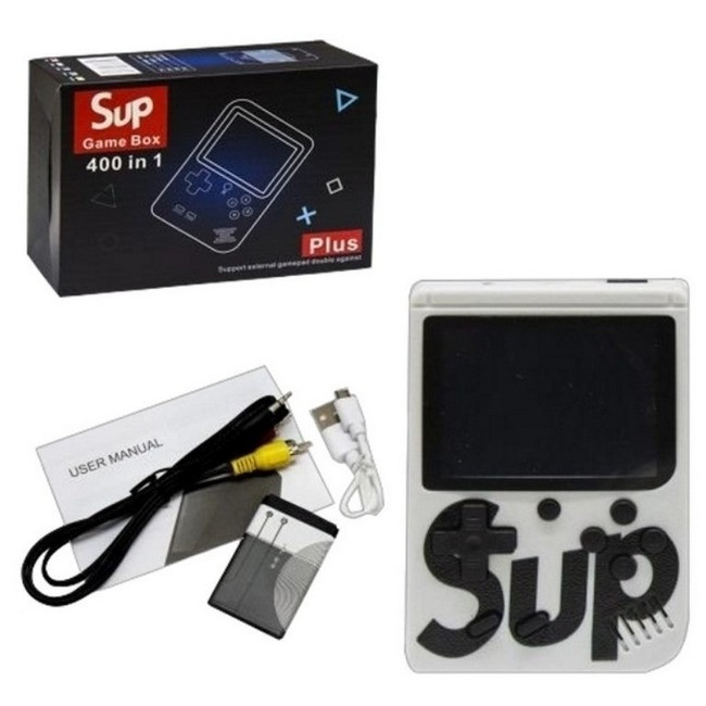 Ігрова приставка 8 біт 400 ігор GAME SUP 6927 White MHZ