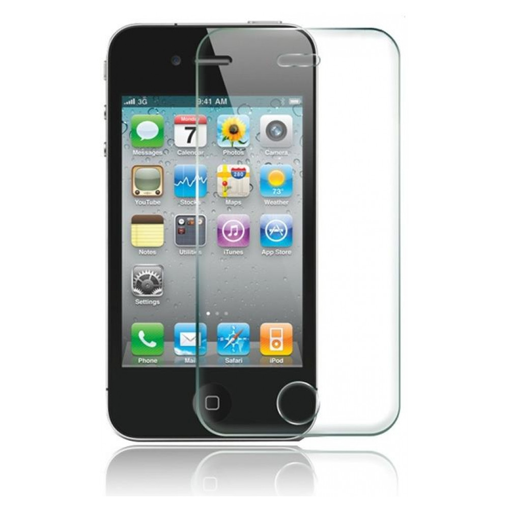 Защитное стекло GLASS для iPhone 4/4s (hub_RYOL84177)