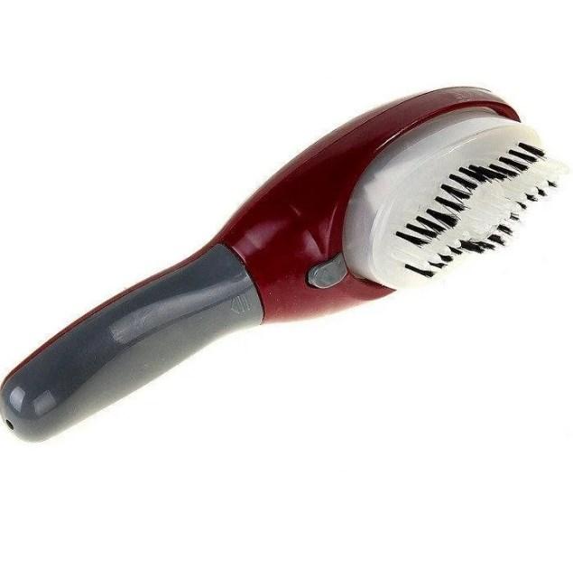 Щітка для фарбування волосся UKC Hair Coloring Brush, на батарейках, бордова з сірим