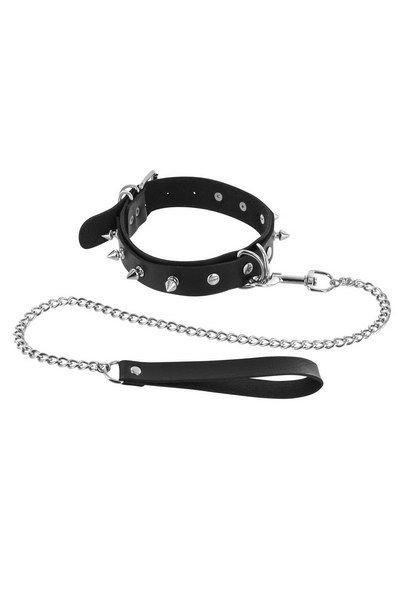 Чокер Fetish Tentation Spikes and Leash (SO2239)