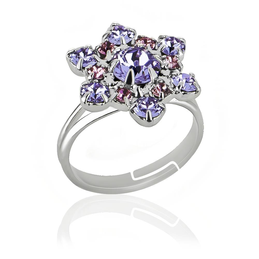 Кільце KOBI Virginie зі вставками Swarovski Регульований/Безрозмірне (7470-0633-03-32)