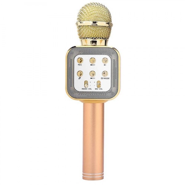 Бездротовий мікрофон-караоке WS-1818 Gold