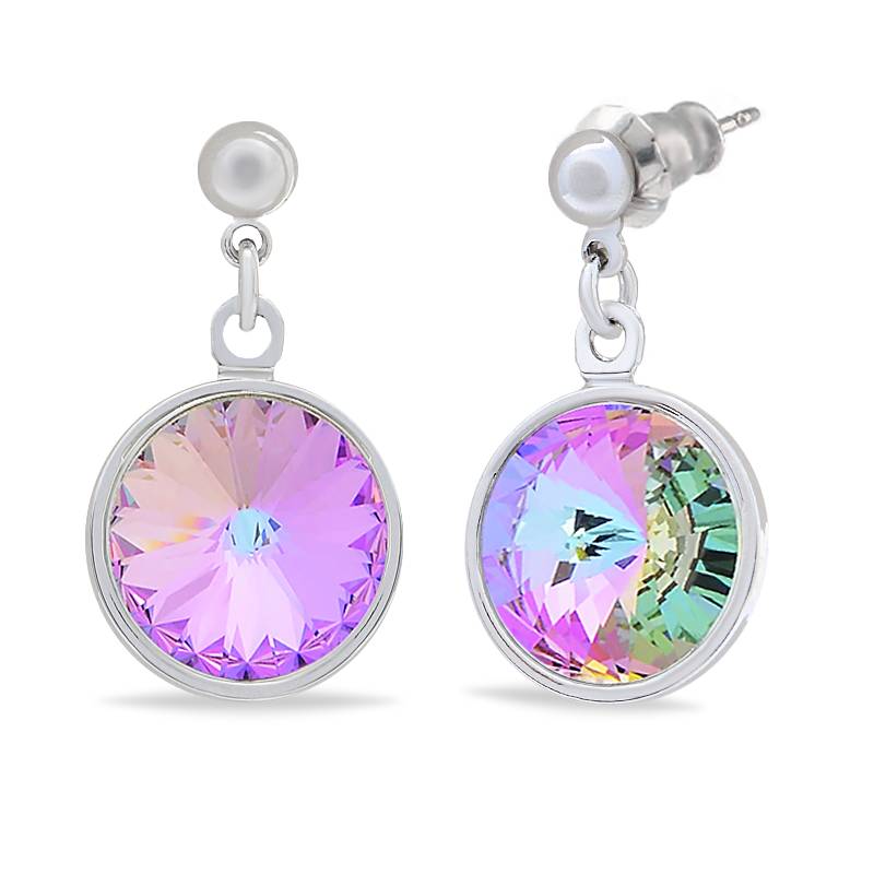 Сережки KOBI Rivoli Kolo 12 мм зі Swarovski (7740-1076-22-32)