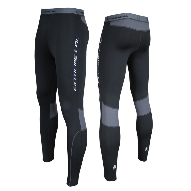 Чоловічі тайтси Radical Thunder 2XL утеплені Чорно-сірі (r0659)