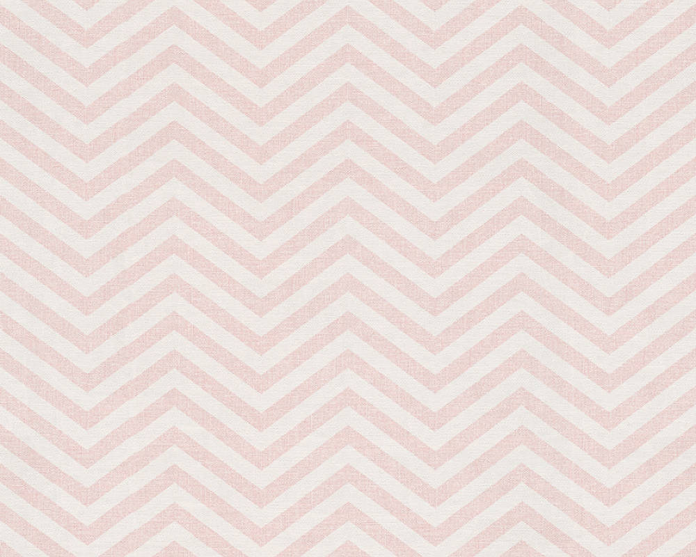 Вінілові шпалери на основі флізеліну A.S. Creation Scandinavian 34139-2 Білий-Рожевий