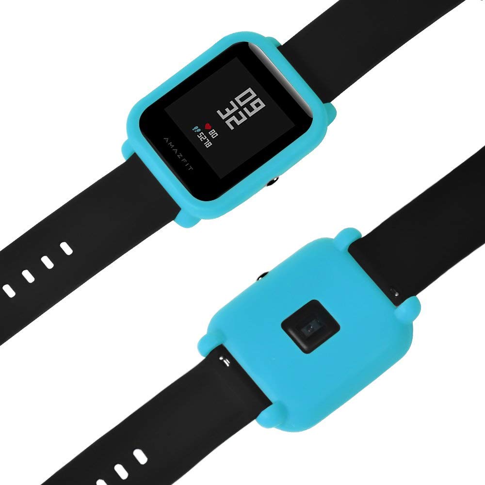 Силіконовий чохол Tamister на весь корпус для Xiaomi Amazfit BIP Блакитний (1010608)