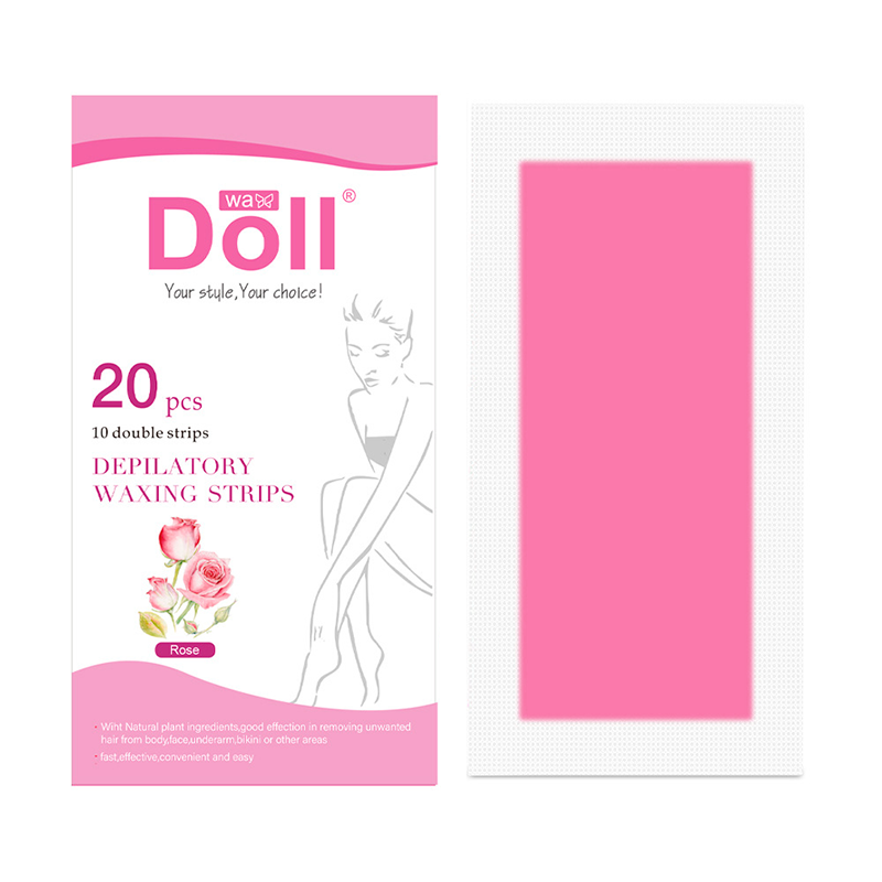 Восковые полоски для депиляции тела Doll Wax YZ010-20Z Rose 20 шт (8825-33256)