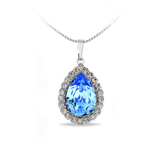 Кулон з ланцюжком KOBI Bianka зі Swarovski 10x14мм (7430-3110-03-32)