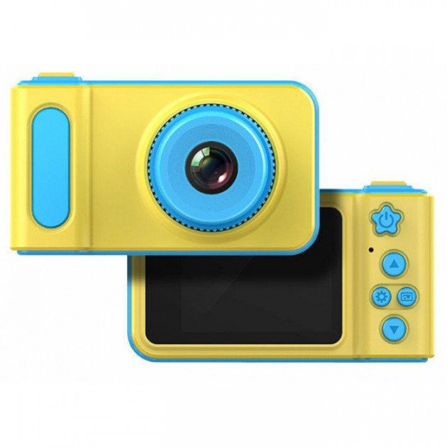 Детский фотоаппарат Smart Kids Camera V7 Желтый с голубым (119)