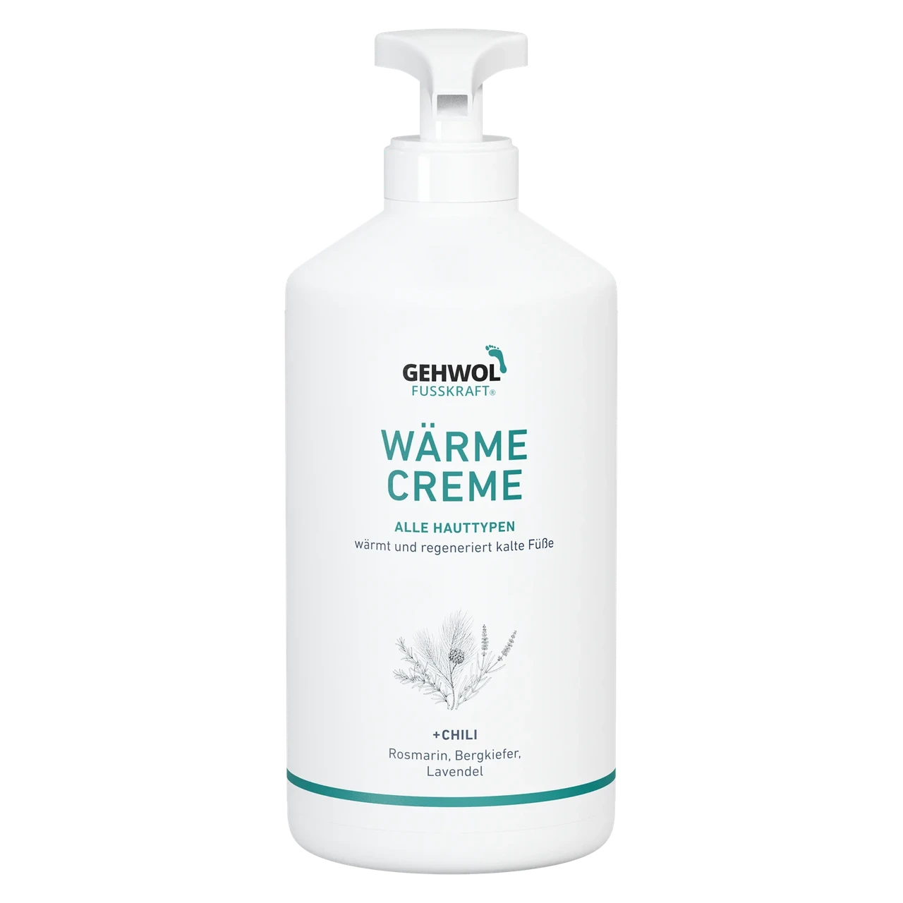 Красный бальзам для сухой кожи ног Gehwol Warme Creme 500 мл