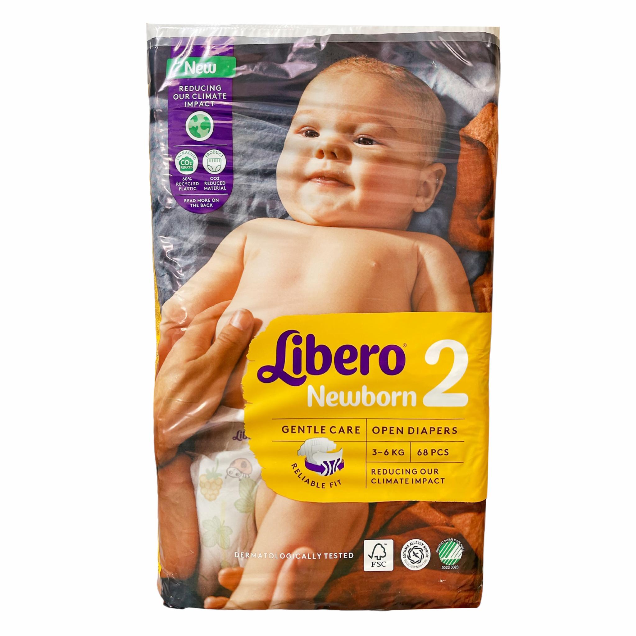 Подгузники Libero Newborn 2 3-6 кг 68 шт (106963806)