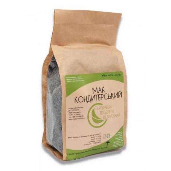 Мак кондитерський Органик Эко-Продукт Kraft Paper 350 г