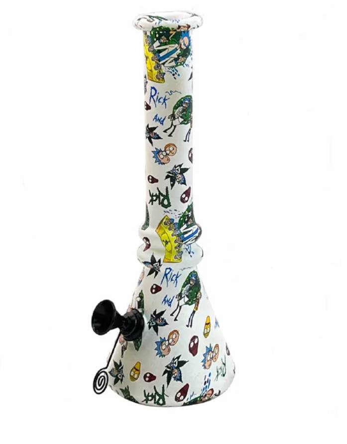 Бонг стеклянный DK Рик и Морти DK-6433-1 White (15690-hbr)