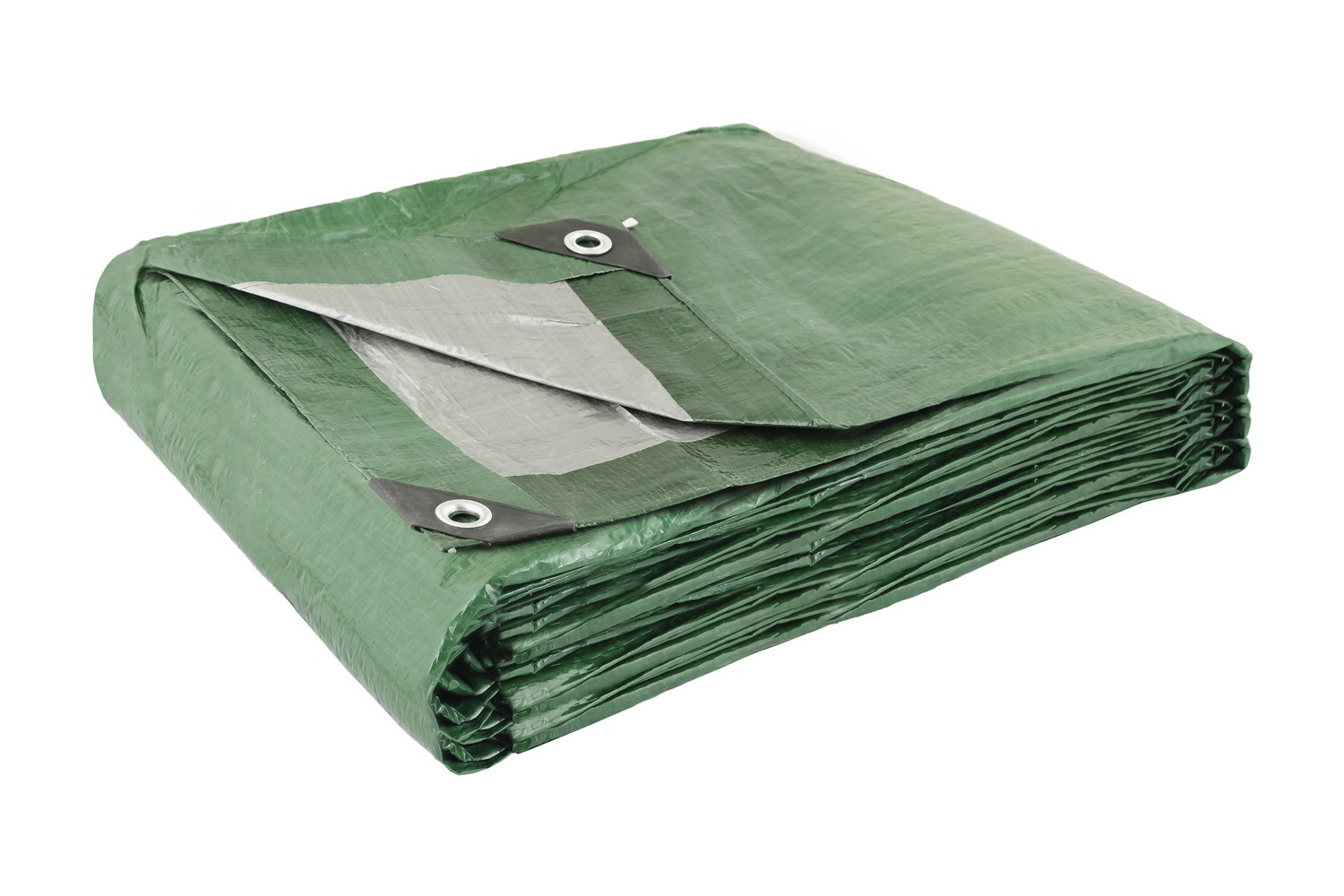 Тент двусторонний MASTERTOOL 5х6 м 130 г/м² Khaki silver (89-1506)