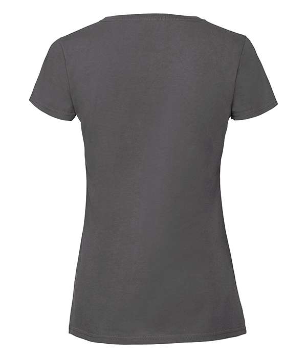 Футболка Fruit of the loom Ringspun Premium T Lady-Fit XS Светлый графит (61-424-0)
