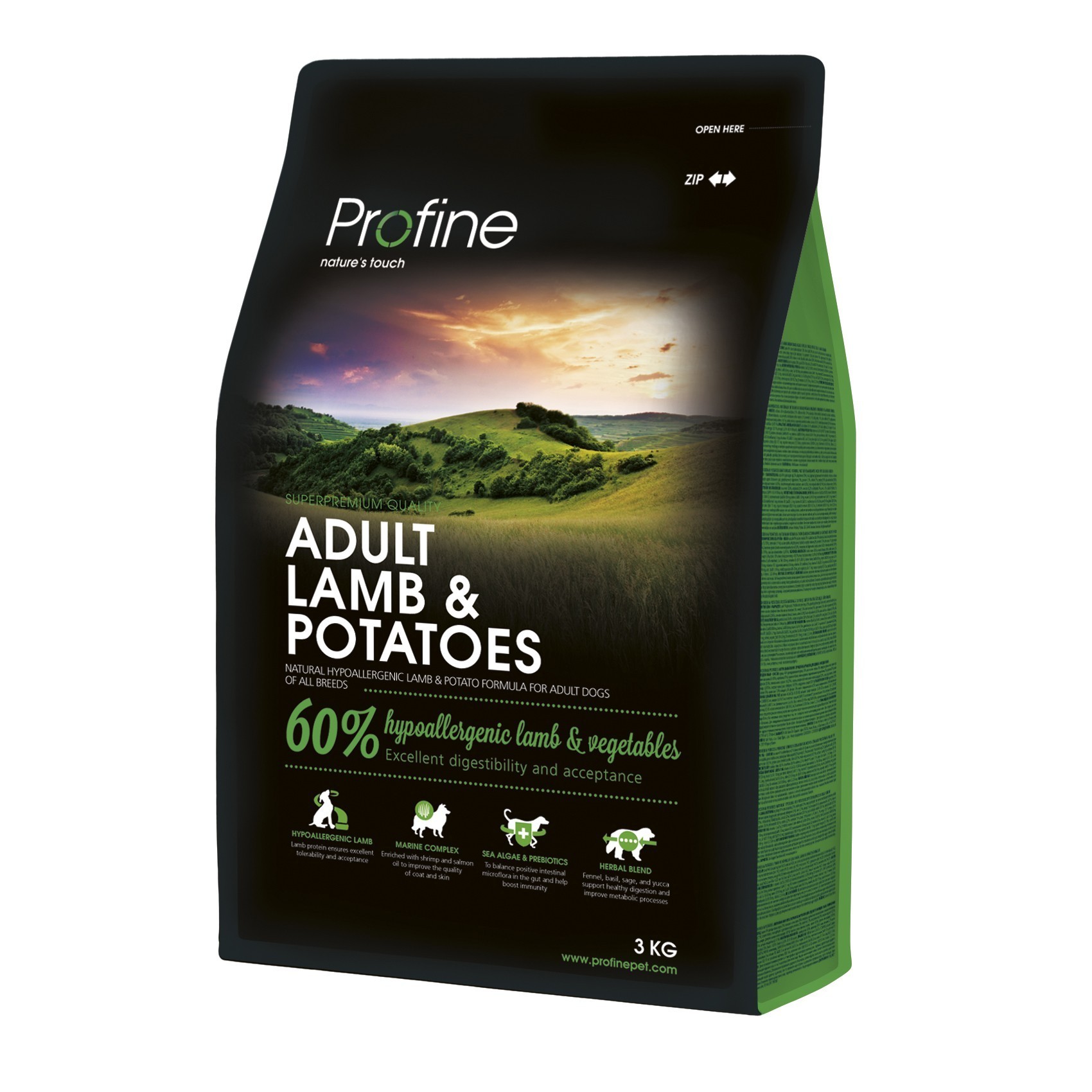 Сухой корм Profine Adult Lamb  Potato 3 kg (для взрослых собак)