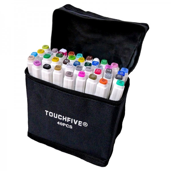 Маркеры для скетчинга Touchfive Набор для анимации и дизайна 40 цветов