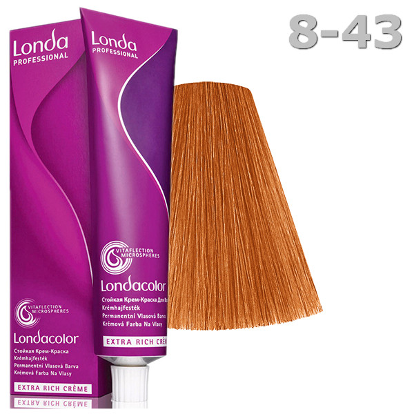 Стойкая крем-краска для волос Londa Professional Londacolor Permanent - 8/43 60 мл (8005610601311)