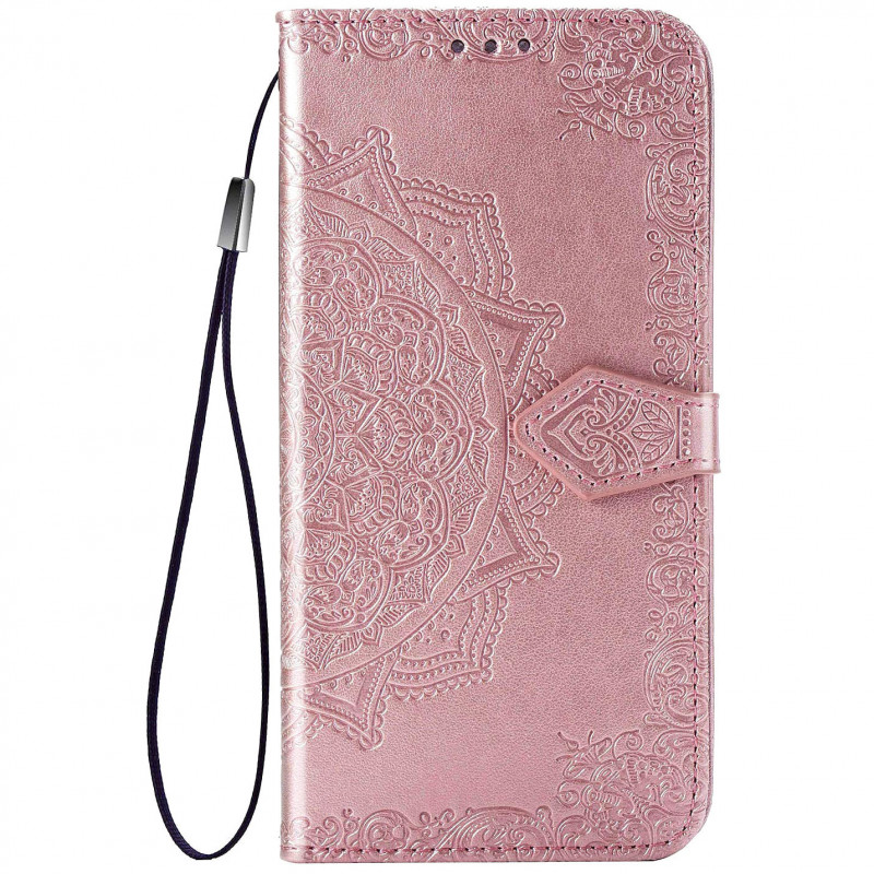 Кожаный Чехол (книжка) Art Case с визитницей для Oppo A15s (Розовый) 1093504