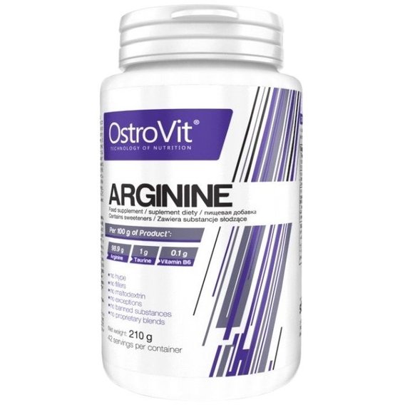 Аргінін для спорту OstroVit Arginine 210 g/42 servings/ Pure