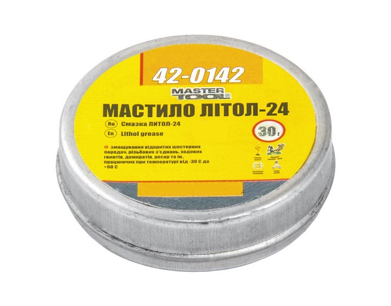 Смазка литол-24 30 г жесть MASTERTOOL GM (42-0142)
