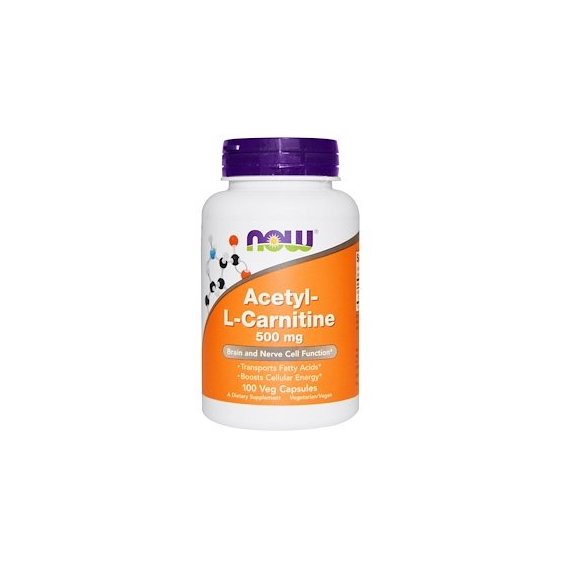 Комплекс Ацетил/Карнитин NOW Foods Acetyl-L-Carnitine 500 mg 100 Veg Caps