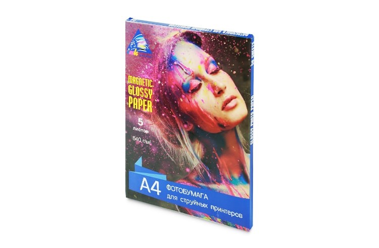 Магнітний глянцевий фотопапір INKSYSTEM Magnetic Glossy Photo Paper 640g A4 5 аркушів