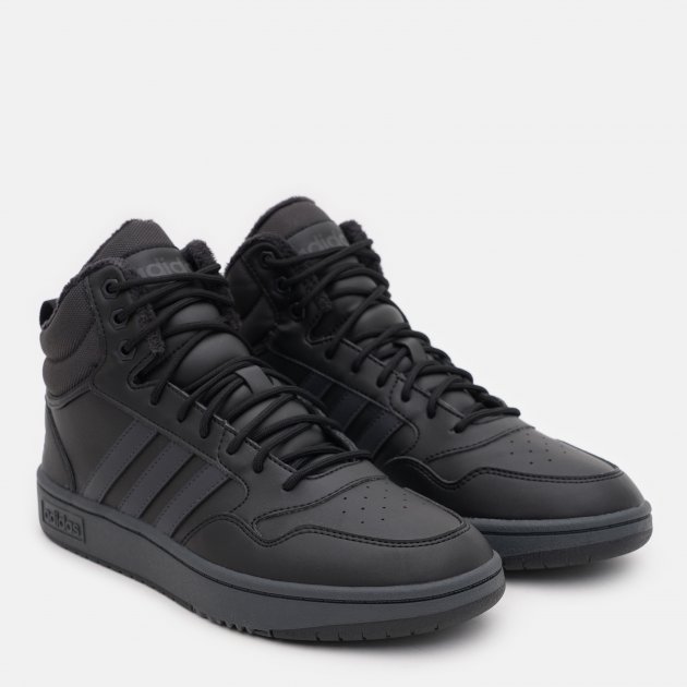 Ботинки мужские Adidas Hoops 3.0 Mid Lifestyle Basketball Classic 42 Черный (GW6421)