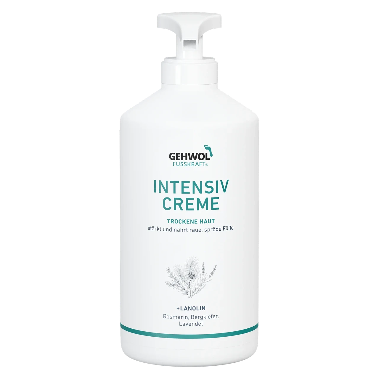 Блакитний бальзам для ніг Gehwol Fusskraft Intensive Cream 500 мл