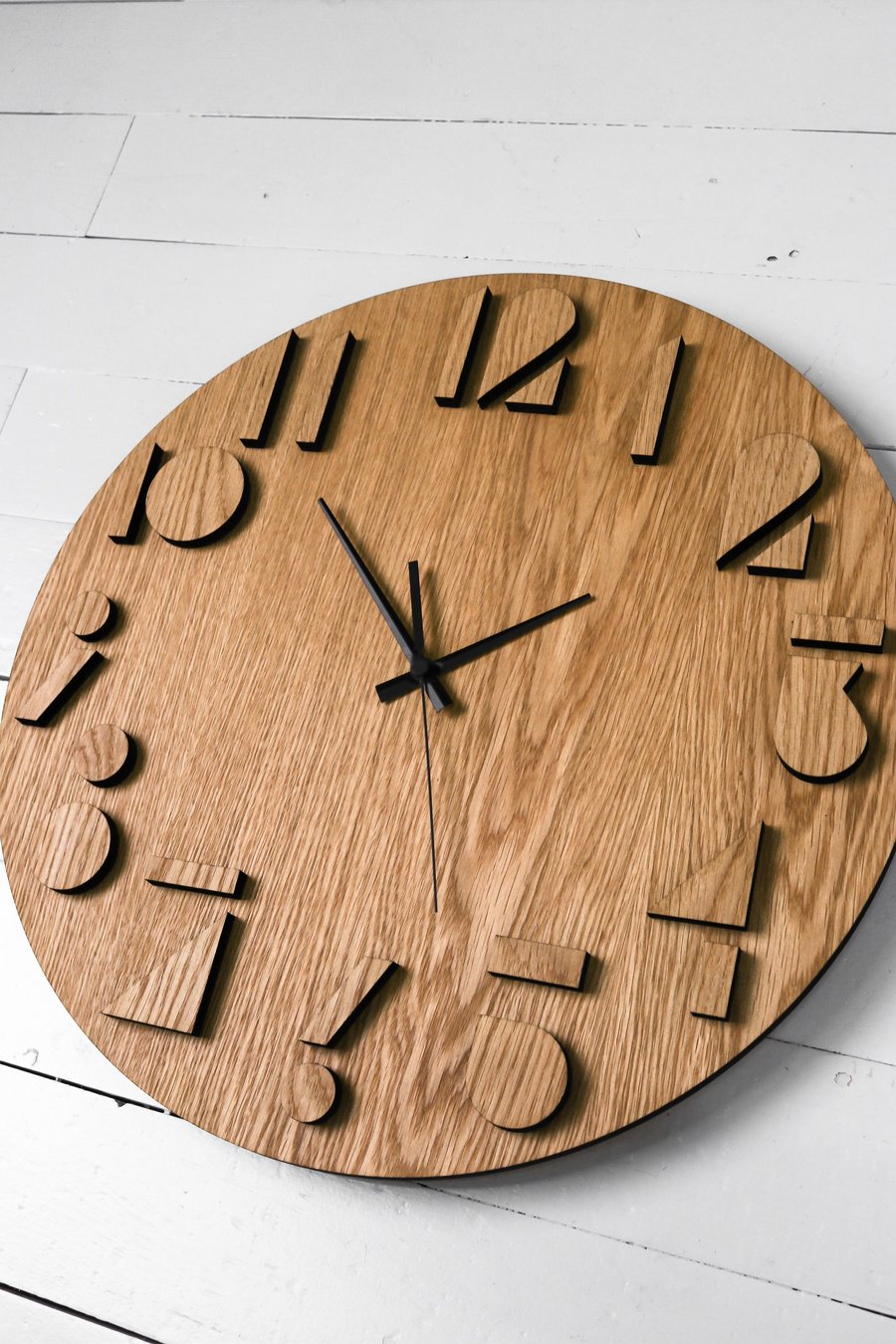 Годинник дерев'яний Moku Katori 48 x 48 см Коричневий