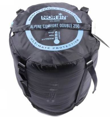 Двухместный спальный мешок-одеяло Norfin Alpine comfort Double 250 NFL-30240