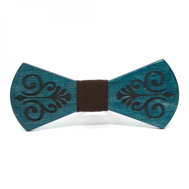 Дерев'яна краватка-метелик Gofin wood Візерунок GBDH-8396