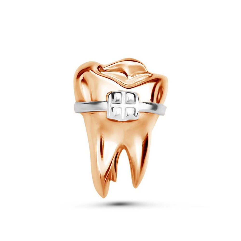 Значок BROCHE Зуб золотистый BRGV112944