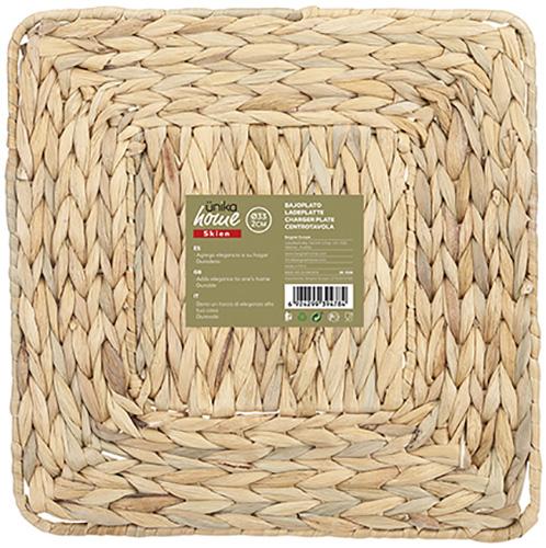 Салфетка коврик из соломы 28х28см Bergner DP115065