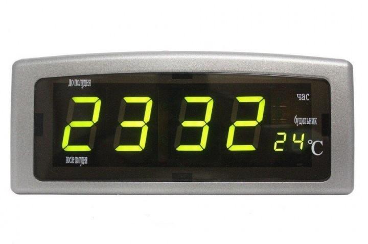 Настольные электронные часы Caixing CX-818 Серебристый