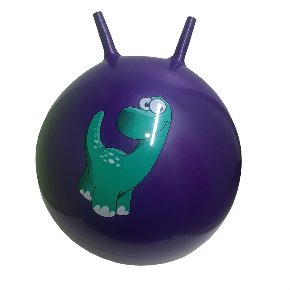 М'яч для фітнесу Bambi B5503 ріжки 55 см 450 грам Фіолетовий