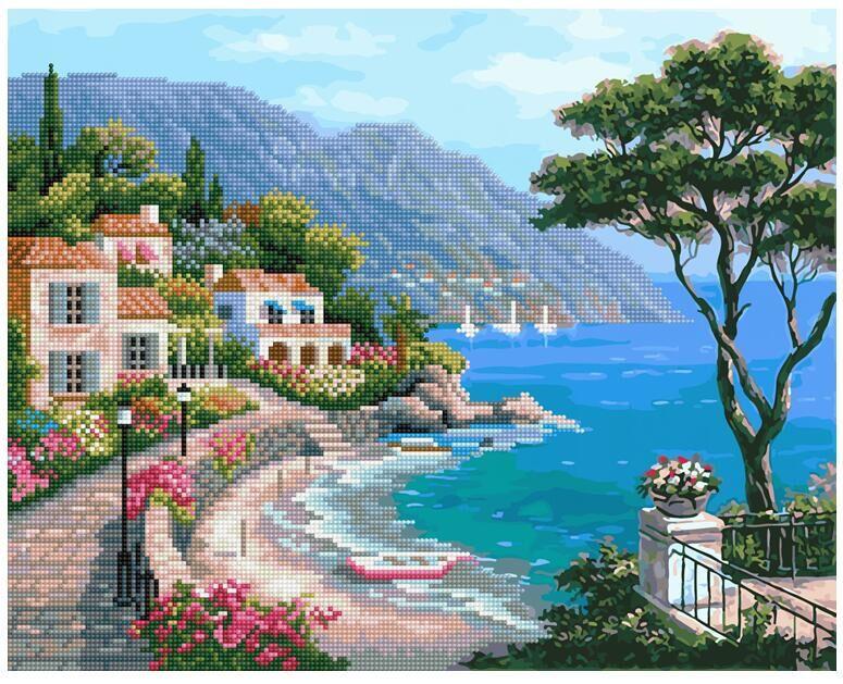 Алмазна мозаїка-картина BrushMe Літня ідилія 40х50 см GZS1002