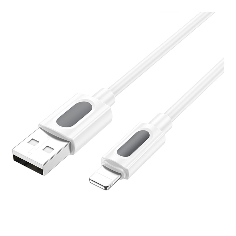 Кабель синхронизации Borofone BX114 Silicone USB to Lightning 2.4A/1 м White (35941_3605851)