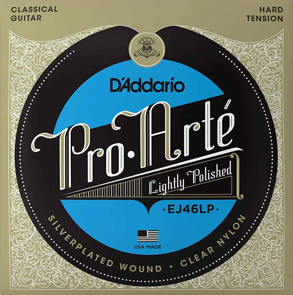 Струны для классической гитары D'Addario EJ46LP Classical Silverplated Wound Clear Nylon Hard Tension