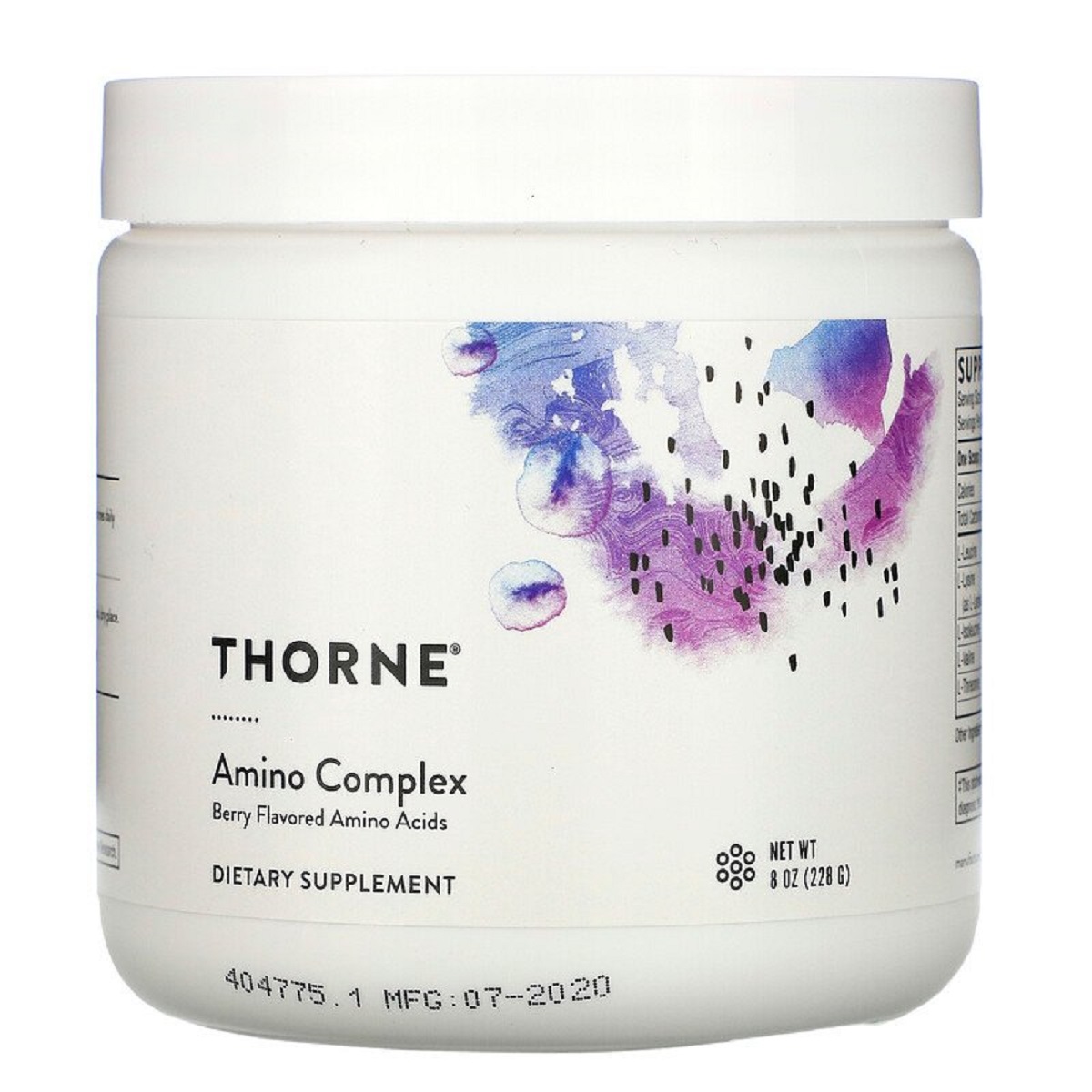 Комплекс амінокислот смак ягід Amino Complex Berry Flavored Thorne Research 228 г 8 унцій