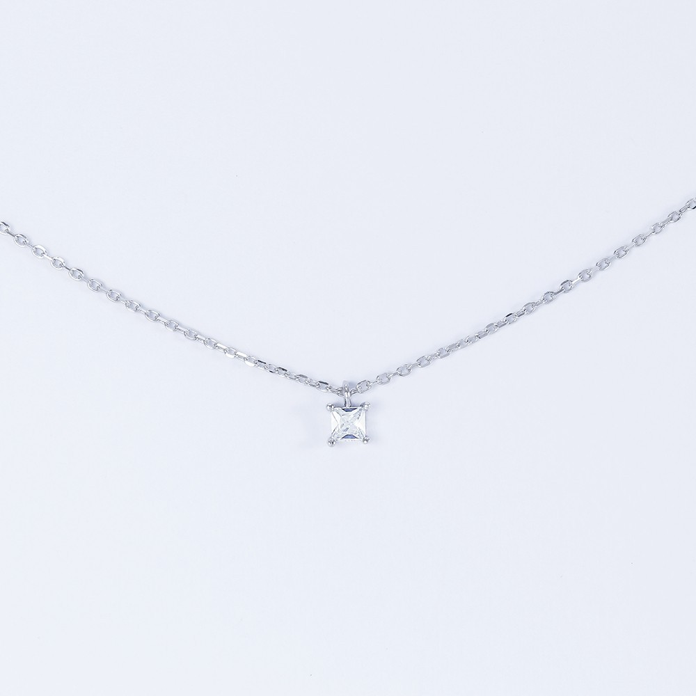 Колье серебрянное Infini родированное kl2cr-56 40+5 см