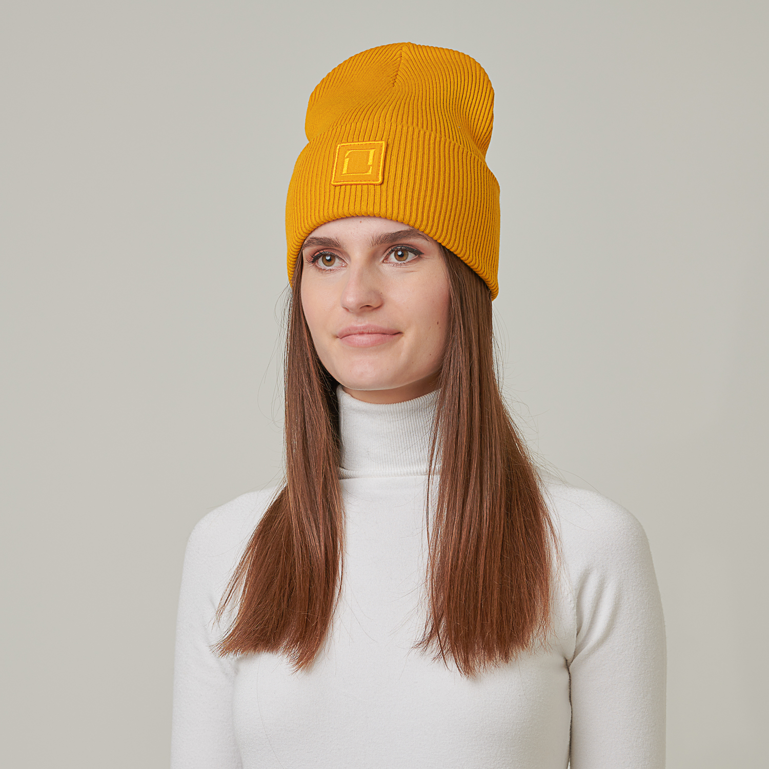 Шапка унисекс бини 974-129М LuckyLOOK One Size Оранжевый