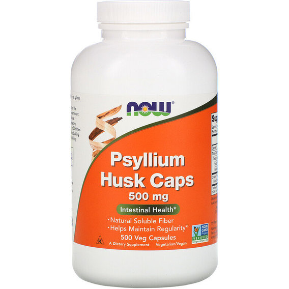 Клетчатка NOW Foods Psyllium Husk Cap 500 mg 500 Veg Caps NOW-05972