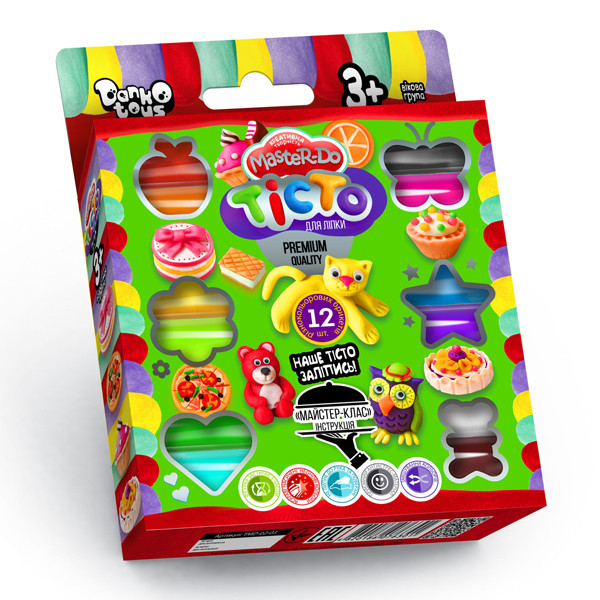 Тісто для ліплення Master-Do DankO toys 12 кольорів (7521DTR)