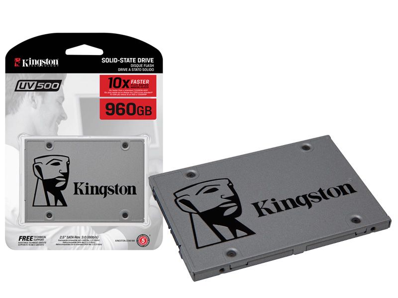 Накопичувач Kingston SSD UV500 960GB 2.5 SATAIII 3D NAND TLC SUV500B/960G (F00161394)