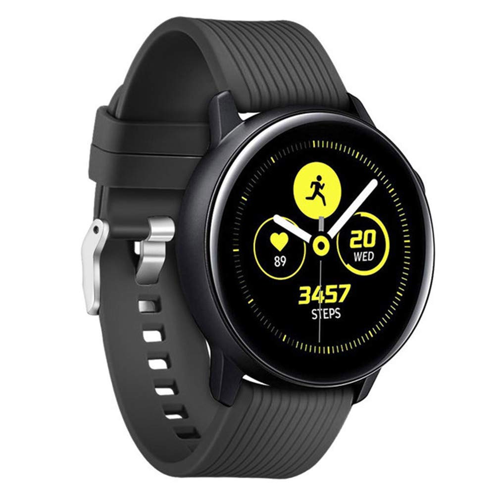 Ремінець BeWatch шириною 20 мм для Samsung Galaxy Active 2 Galaxy watch 3 41 мм Чорний (1012101)