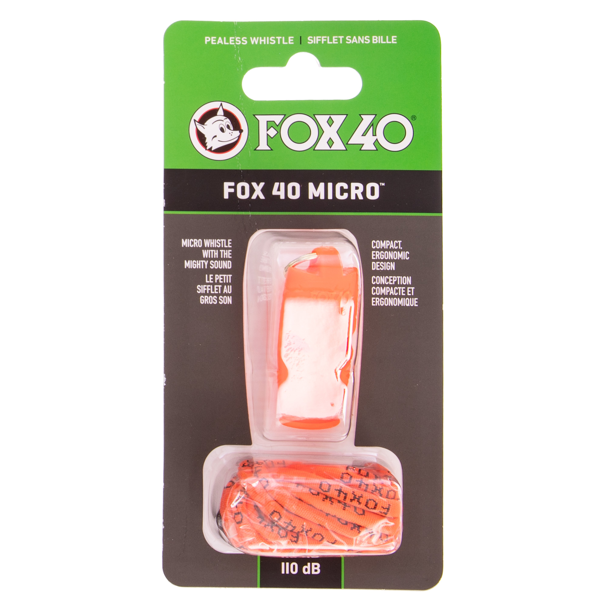 Свисток судейский пластиковый FOX40-MICRO Оранжевый