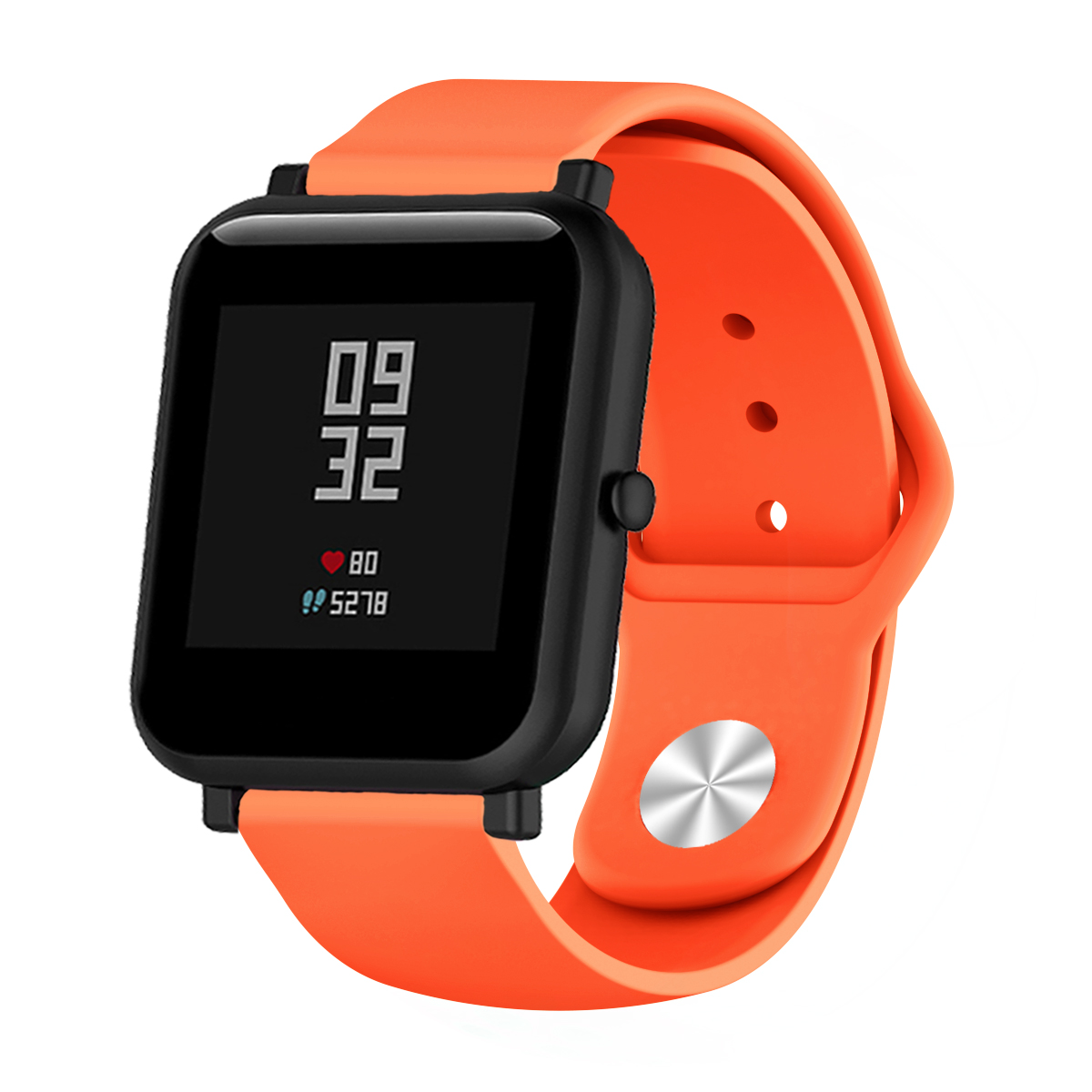 Ремешок BeWatch силиконовый для Xiaomi Amazfit BIP Оранжевый (1010307)