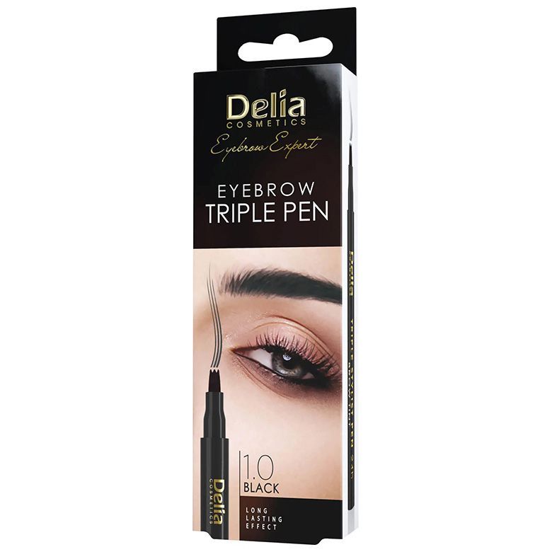 Маркер для бровей Delia Cosmetics 1.0 Черный 1.3г