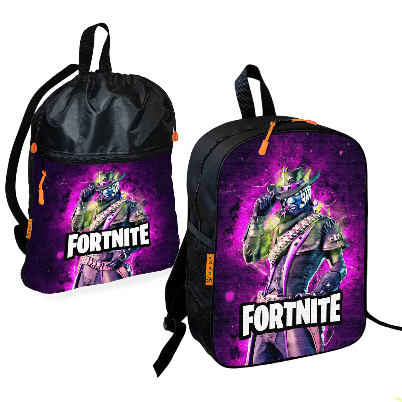 Дитячий шкільний рюкзак і сумка для взуття Fortnite, водонепроникні, унісекс